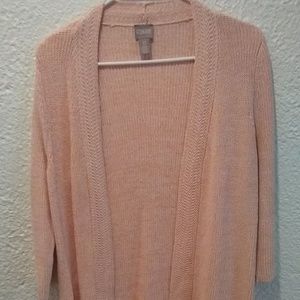 Chico's Salmon Cardigan-Size 0